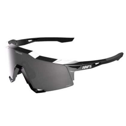 100% Speedcraft Soto 1 Polished Black Chrome HiPER Mercury Mirror Lens Sunglasses
