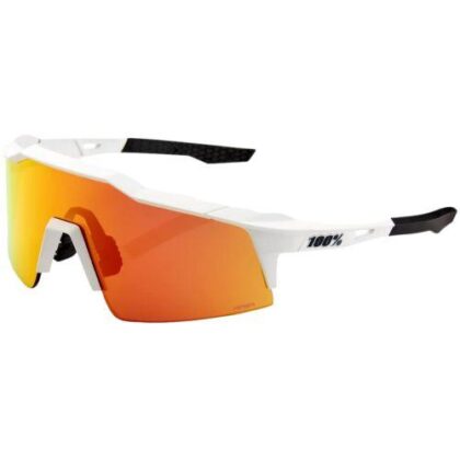 100% Speedcraft SL Soft Tact Off White HiPER Red Mirror Lens