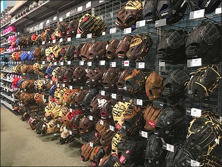 Baseball gloves department
