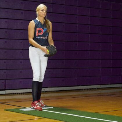 ProMounds Softball Pitching Mat w/ Powerline: MP2036