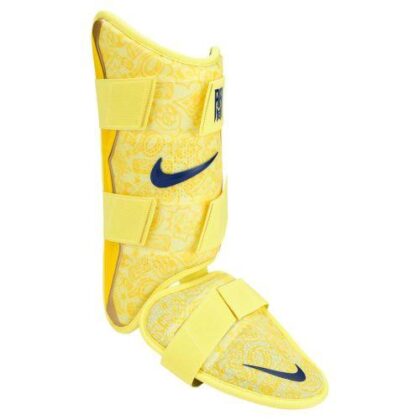 Nike Vapor Elite Acuna Laser Orange/Midwest Gold Leg Guard