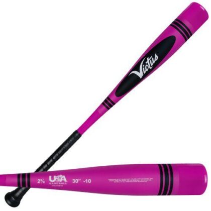 Victus Vibe Pink Crayon USA Drop 10 Baseba Bat: VSBVIB10CU-PK